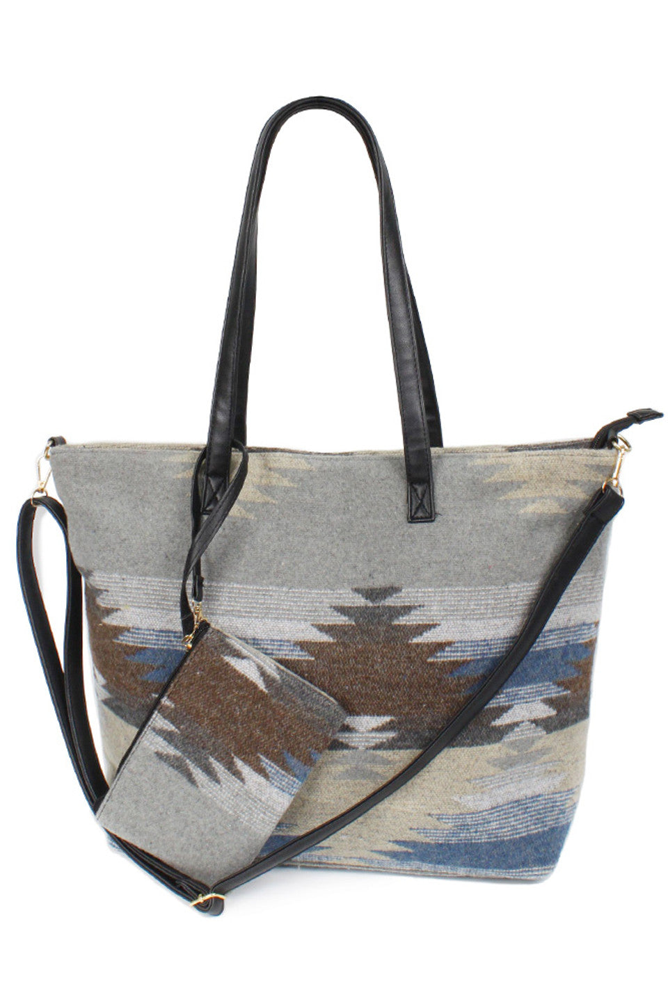 Western Weekend Tote Bag with Pouch combines spacious design with practical organization, making it ideal for short trips or daily use. Crafted for durability and style, this tote features a roomy main compartment alongside a detachable pouch to keep essentials easily accessible. Its sturdy construction ensures reliable performance, while the classic western-inspired aesthetic adds a timeless touch to your travel gear. Perfect for those seeking both function and fashion in a versatile carryall. 