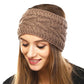 Wide Solid Taupe Cable Knit Earmuff Headband Soft Taupe Knit Ear Warmer Headband soft cable knit ear warmer will shield you from cold weather ensuring all day comfort. The ear band is wide, soft & comfortable adding a sleek style to your ensemble. Perfect Gift Christmas, Birthday, Holiday, Anniversary, Valentine's Day, Loved One