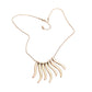 Worn Finish Metal Bar Fringe Necklace, Metal Necklace, Bar Necklace, suits any style & occasion wear over your favorite tops & dresses this season! Timeless treasure, versatile, goes with anything from business casual to everyday wear! Great gift: Vacation, Birthday, Anniversary, Christmas, Just Because, Valentine's, Vacation, Mother's day, Easter, Hanukkah