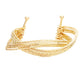 Worn Plating Round Wave Cuff Embellished Bracelet, covers a range of trends, including boho, classic, festival & modern, an eye-catching alternative for all year around. Pair with a tee & jeans to dress up your laid-back look, or add to a shift dress & pumps to enhance your work-ready ensemble. Ideal Gift - Any Occasion