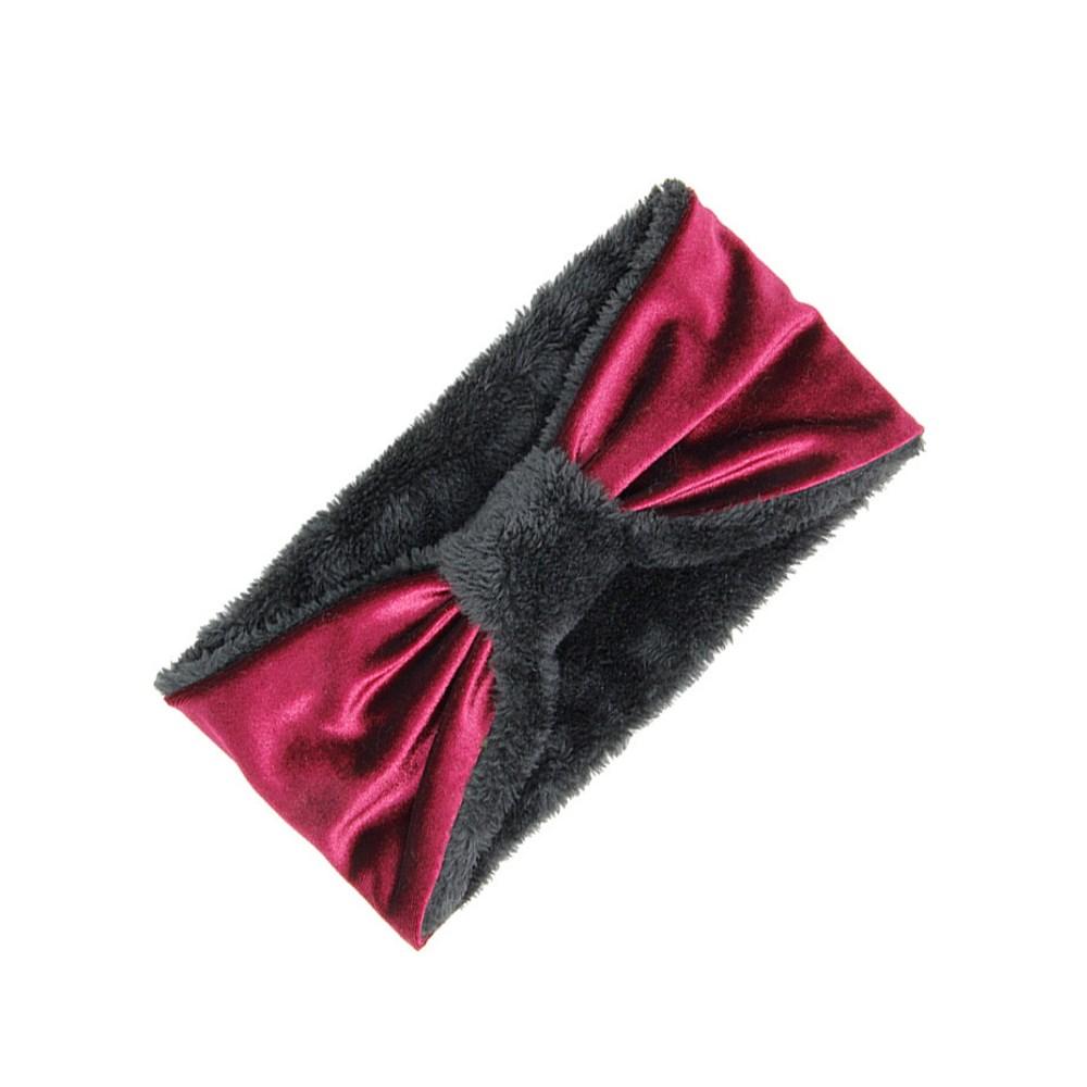 Plum Velvet Knotted Earmuff Plum Faux Fur Earmuff Plum Velvet Faux Fur Headband Ear Warmer, will shield your ears from cold weather, knotted headband creates a cozy, classic look, both comfy and fashionable, so toasty you’ll want to wear them everywhere. Great Gift Birthday, Christmas, Holiday & ideal for those who don't like hats!