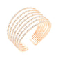 7 Row Split Layer Rhinestone Cuff Bracelet