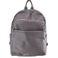 Gray Modern Vegan Long Lasting Nylon Backpack Multi Purpose Bag; Largely spaced, daily necessities can be put into this fashionable bag, take it to  school, work or a day trip, simple sophistication, dress to impress. Perfect Birthday Gift, Anniversary Gift, Thank you Gift, Nylon Style Backpack, School Bag, Fashion Bag