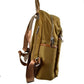 Khaki Modern Vegan Long Lasting Nylon Backpack Multi Purpose Bag; Largely spaced, daily necessities can be put into this fashionable bag, take it to  school, work or a day trip, simple sophistication, dress to impress. Perfect Birthday Gift, Anniversary Gift, Thank you Gift, Nylon Style Backpack, School Bag, Fashion Bag