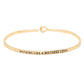 "Nothing like a Mother's Love" Thin Metal Hook Bracelet, wear with your favorite tops & dresses all year round! Let mom how much she is loved and appreciated. This piece is versatile & goes with practically anything! Inspirational bracelet makes a great gift for Birthday, Mother's Day Gift, Just Because, Thank you! 