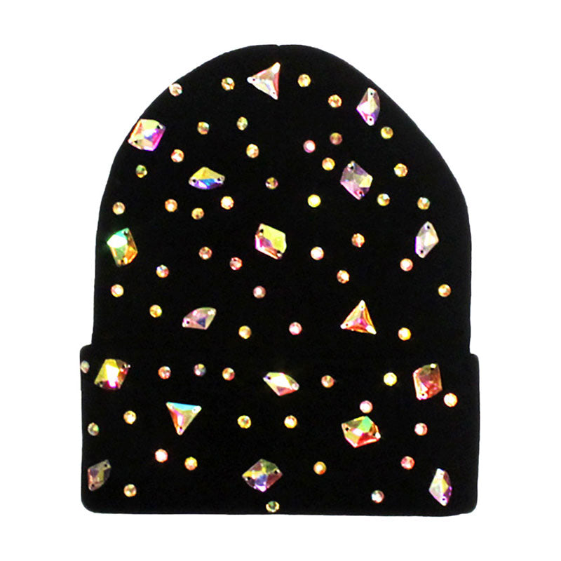 AB Acrylic Bling Beanie Hat. Before running out the door into the cool air, you’ll want to reach for these toasty beanie to keep your hands incredibly warm. Accessorize the fun way with these beanie, it's the autumnal touch you need to finish your outfit in style. Awesome winter gift accessory!