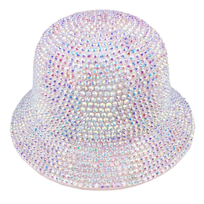 AB Bling Bucket Hat, Bling stones studs are decorated all around the hat, the stone bucket hat make you sparkly on the party, absolutely get many compliments. Show your trendy side with this lovely  bucket hat. The bling stone bucket hat is perfect for night out, outdoor event, hip hop fashion, Halloween costume, shopping, dating, wedding, music festival, evening party, prom, travel, beach, vacations, cocktail party and even for daily wear.