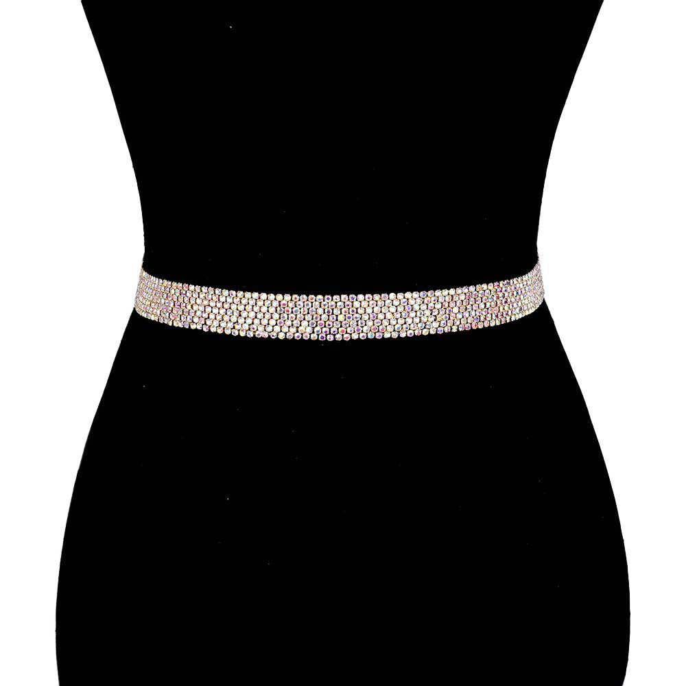 AB Gold Crystal Rhinestone Sash Ribbon Bridal Wedding Belt Headband, is an awesome crystal sash ribbon designed headband that surely amps up your beauty and adds extra luxe to your outlook on special occasions. The ultimate gorgeous headband with a beautiful belt design is just what you need to update your wardrobe in a glamorous style. Wear this headband at a wedding or bridal confidently to show your elegance and perfect class and make you stand out from the crowd.