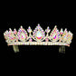 AB Gold Teardrop Accented Marquise Stone Cluster Princess Tiara, The stunning hair accessory is really beautiful, Pretty, and lightweight. Makes You More Eye-catching at special events and wherever you go. Perfect for adding just the right amount of shimmer & shine, will add a touch of class, beauty, and style to your wedding, prom, or special events, Marquise Stone Cluster, keeps your hair sparkling all day & all night long. Show your royalty with this marquise cluster, Princess Tiara.