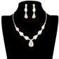 AB Gold Teardrop Stone Accented Rhinestone Pave Necklace, brings a gorgeous glow to your outfit to show off the royalty on any special occasion. These gorgeous Rhinestone pieces will show your class in any special occasion. The elegance of these Rhinestone goes unmatched, great for wearing at a party! Perfect jewelry to enhance your look. Awesome gift for birthday, Anniversary or any special occasion.