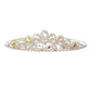 AB Silver Crystal Rhinestone Pave Teardrop Cluster Princess Tiara Perfect for adding just the right amount of shimmer & shine, will add a touch of class, beauty and style to your , special events, embellished glass crystal to keep your hair sparkling all day & all night long. Perfect Gift for every women.