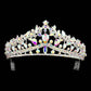 AB Silver Multi Stone Embellished Princess Tiara, This elegant shining Stone design, makes you more charming. A stunning Multi Stone Embellished Princess Tiara that can be a perfect Bridal Headpiece. Suitable for Any Occasion You Want to Be More Charming. These are Perfect Birthday Gifts, Anniversary Gifts, and Graduation gifts.