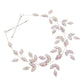 AB Silver Rhinestone Embellished Leaf Cluster Vine Bun Wrap Headpiece. Perfect for adding just the right amount of shimmer & shine, will add a touch of class, beauty and style to your wedding, prom, special events, embellished glass crystal to keep your hair sparkling all day & all night long. 