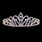 AB Silver Rhinestone Princess Tiara. Perfect for adding just the right amount of shimmer & shine, will add a touch of class, beauty and style to your wedding, prom, special events, embellished glass crystal to keep your hair sparkling all day & all night long. Perfect Birthday, Anniversary , Mother's Day, Graduation Gift.