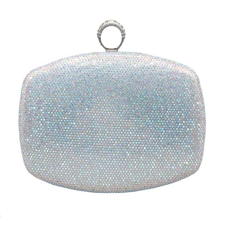 AB Silver Clasp Closure Shimmery Evening Clutch Bag, This high quality evening clutch is both unique and stylish. perfect for money, credit cards, keys or coins, comes with a wristlet for easy carrying, light and simple. Look like the ultimate fashionista carrying this trendy Shimmery Evening Clutch Bag!