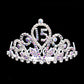 AB Silver Sweet 15 Rhinestone Princess Mini Tiara. This princess mini tiara is a classic royal tiara made from gorgeous rhinestone is the epitome of elegance, luxury and grace. Most stylish number 15 design with impeccable craftsmanship without fading. Match for any suit. Stay in Place; Side combs at each end of the tiara for securely fixation with hair. Profound Memory: Capture all her royal glory all day long as she celebrates her special day. Can be kept as a keepsake for years to come.