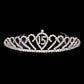 AB SIlver Sweet 15 Rhinestone Princess Tiara. The wedding tiara is a classic royal tiara made from gorgeous rhinestone is the epitome of elegance and bridal luxury and grace. Unique Hair Jewelry is suitable for any special occasions such as wedding engagement,prom,evening,etc.It's the most exquisite gift for the bride to be.It as the perfect complement will make your whole wedding dress look come to life.