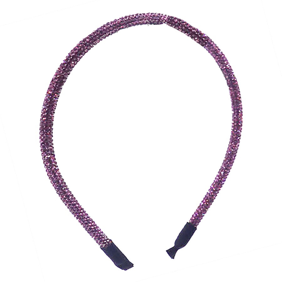 Amethyst Bling Stone Accented Giltzy Bead Padded Crystal Shimmer Hair Headband, soft, shiny headband makes you feel extra glamorous. Push your hair back, add a pop of color and shine to any plain outfit, Goes well with all outfits! Receive compliments, be the ultimate trendsetter. Perfect Birthday Gift, Mother's Day, Easter 