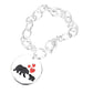 Antique Silver Mama Bear Message Round Charm Toggle Bracelet. Make your mom feel special with this gorgeous Bracelet gift! Her heart will swell with joy! Designed to add a gorgeous stylish glow to any outfit. Show mom how much she is appreciated & loved. Perfect Birthday Gift, Anniversary Gift, Mother's Day Gift, Graduation Gift, Prom Jewelry, Just Because Gift, Thank you Gift.