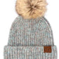 Aqua C.C Classic Rib Beanie With Faux Fur Pom, These awesome trendy women’s Rib Beanie With Faux Fur Pom are Warm, durable and comfortable. This will be your go-to beanie this fall and winter season. The classic style allows you to enhance your outfit, no matter your wardrobe. Accessorize the fun way with this faux fur pom pom hat, Awesome winter gift accessory! Perfect Gift Birthday, Christmas, Stocking Stuffer, Secret Santa, Holiday, Anniversary, Valentine's Day, Loved One.