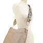 Beige 2 IN 1 Animal Print Strap Crossbody Bag Set, The Crossbody is designed with a large main pocket inside, which can perfectly hold all your daily items when you go out, such as wallets, mobile phones, umbrellas, etc. Its strong and durable soft vegan leather makes it long lasting. This bold looking crossbody bag can be used in office, outing or any other occasions.