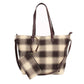 Beige Buffalo Check Weekend Tote Bag, the unique buffalo Check print let you stand out, be gorgeous and make an individual statement of fashion. It will be your new favorite accessory to hold onto all your items altogether in one place. The top zipper keeps everything secure and safe. It's easy to carry, and lightweight to run errands or a night out on the town. It's a smart gift for Birthdays, holidays, Christmas, New Year, etc. for your friends, family, and the persons you love and care for.