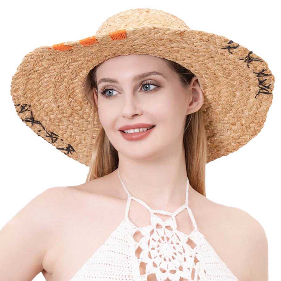Beige Color Edged Straw Floppy Sun Hat, a beautiful & comfortable sun hat is suitable for summer wear to amp up your beauty & make you more comfortable everywhere. Excellent Floppy Straw sun hat for wearing while gardening, traveling, boating, on a beach vacation, or to any other outdoor activities. A great hat can keep you cool and comfortable even when the sun is high in the sky.