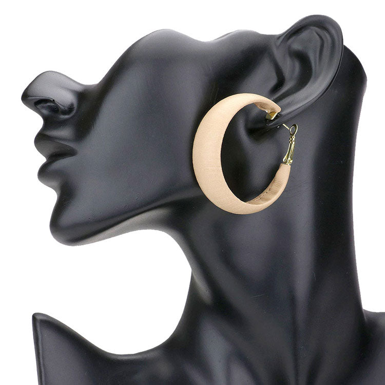 Beige Faux Leather Hoop Earrings. Spring is right around the corner, get ready with these Dangle Pin Catch earrings, add a pop of color to your ensemble. Beautifully crafted design adds a gorgeous glow to any outfit. Jewelry that fits your lifestyle!  Perfect Birthday Gift, Anniversary Gift, Loved One Gift, Mother's Day Gift, Anniversary Gift, Graduation Gift for the women in your life.