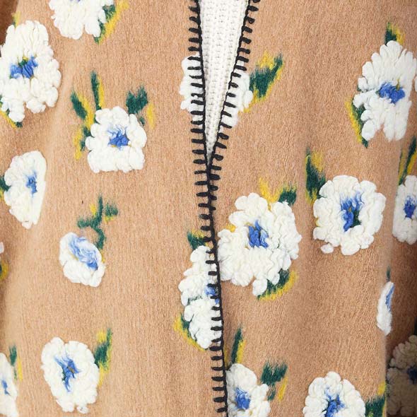Beige Floral Pattern Wool Blended Winter Kimono, is the ultimate choice to show your trendy side off and make your outlook more beautiful. The floral pattern kimono is designed beautifully to enrich your attire. Lightweight and Breathable Fabric. Comfortable to Wear and very easy to put on and off. Suitable for Weekend, Work, Holiday, Beach, Party, Club, Night, Evening, Date, Casual and Other Occasions in Spring, Summer, and Autumn. Perfect Gift for Wife, Mom, Birthday, Holiday, Anniversary, Fun Night Out.