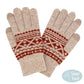 Beige Knit Aztec Smart Gloves, ensure you keep warm and toasty in a fashionable way in winter and on cold days. Perfect to complete your trendy outfit. It's perfect to use your electronic devices and touchscreens with ease while keeping your fingers covered, and swiping away! A pair of these gloves are a cool gift this winter for your family, friends, anyone you love, and even yourself. Enjoy the winter in a cool way!