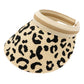 Beige Leopard Patterned Visor Hat. Eco-friendly visor whether you’re basking under the sun at the beach, the pool, kicking back with friends at the lake, a great hat can keep you cool and comfortable even when the sun is high in the sky. Perfect Birthday , Mother's Day , Anniversary , Vacation Getaway, Valentines Day Gift.