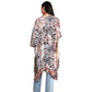 Beige Leopard Zebra Animal Print Kimono Poncho, The lightweight Kimono top is made of soft and breathable Viscose material. The fashionista Poncho Cover up with open front design, simple basic style, easy to put on and down. Perfect Gift for Wife, Birthday, Holiday, Anniversary, Fun Night Out. 