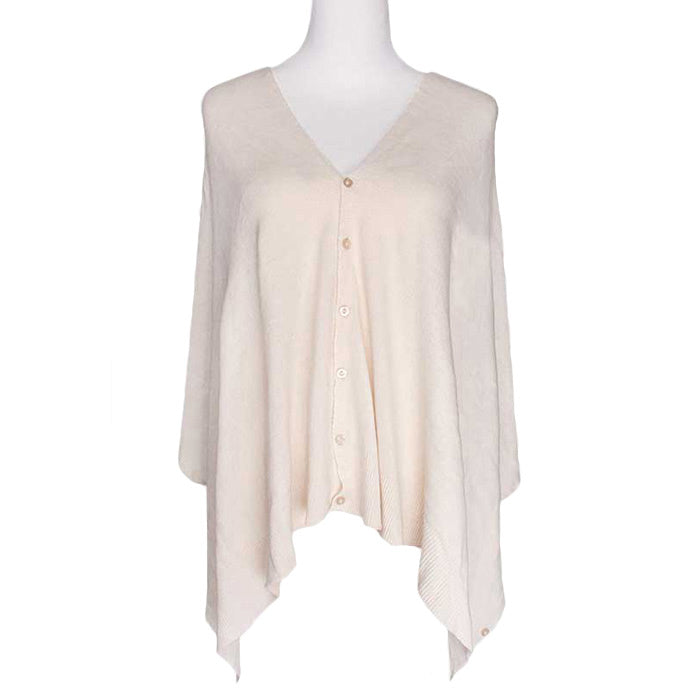 Beige Solid Button Poncho, These famous multi-purpose ponchos are wonderfully versatile and can be worn in many different ways: as a poncho; a shrug; a cardigan; a scarf; a snood; and a shawl. Timeless beautiful Poncho is ensure your upper body stays perfectly warm when the temperatures drop. A fashionable eye catcher, will quickly become one of your favorite accessories, the thickness is perfect for autumn winter and spring, fine gift for women, girl, mom.