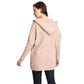 Beige Solid Color Knitted Hood and Ribbed Edges Cardigan, the perfect accessory, luxurious, trendy, super soft chic capelet, keeps you warm and toasty. You can throw it on over so many pieces elevating any casual outfit! Perfect Gift for Wife, Mom, Birthday, Holiday, Christmas, Anniversary, Fun Night Out