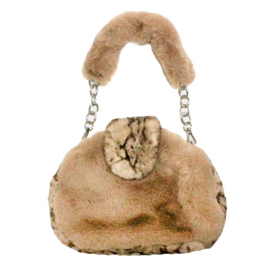 Beige Pattern Detailed Faux Fur Shoulder Bag. Look like the ultimate fashionista carrying this small quilted bag! It will be your new favorite accessory. Easy to carry specially lightweight ideal for a night out on the town. Perfect Gift for Birthday, Holiday, Christmas, New Years, Anniversary, Valentine's day.