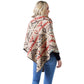 Beige Western Pattern Poncho, adds gorgeousness and confidence in your beauty. Lightweight and Breathable Fabric, Comfortable to Wear. Suitable for any Occasions in Spring, Summer, and Autumn. It fits with any outfit and any place. Perfect gift for Wife, Mom, Birthday, Holiday, Christmas, Anniversary, Fun night out. Make your moment stylish and attractive.