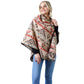 Beige Western Pattern Poncho, adds gorgeousness and confidence in your beauty. Lightweight and Breathable Fabric, Comfortable to Wear. Suitable for any Occasions in Spring, Summer, and Autumn. It fits with any outfit and any place. Perfect gift for Wife, Mom, Birthday, Holiday, Christmas, Anniversary, Fun night out. Make your moment stylish and attractive.