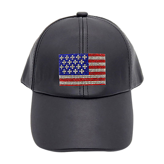 Black Bling American USA Flag Baseball Cap, show your love for Your country with this sweet patriotic American flag baseball cap. Red, white, and blue are used for a trendy fireworks flare. Perfect to keep the sun out of your eyes, and to pull your hair back during exercises such as walking, running, biking, hiking, and more! its awesome Bling, Soft textured, embroidered with fun statement will become your favorite cap. G