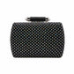 Black Bling Rectangle Evening Clutch Crossbody Bag, These Bling details Clutch bags are fit for all occasions and places. perfect for makeup, money, credit cards, keys or coins, and many more things. This handbag features a top Clasp Closure for security and contains a detachable shoulder chain that makes your life easier and trendier. Its catchy and awesome appurtenance drags everyone's attraction to you. Perfect gift ideas for a Birthday, Holiday, Christmas, Anniversary, Valentine's Day, etc. 