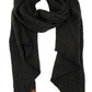 Black C C Bias Cut Scarf With Whipstitched Edging, Add a beautiful look and touch of perfect class to your outfit in style. Nicely designed with whipstitched Edging that gives a unique yet awesome appearance with comfort and warmth. Perfect weight makes it wearable to complement your outfit, or with your favorite fall jacket. Great for daily wear in the cold winter to protect you against the chill.