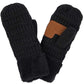 Black C C Solid Color Knitted Mitten Gloves, give your look so much more eye-catching with a solid color. It gives you a cozy feel, very fashionable, attractive, and cute looking in the winter season and cold days. This easy and classic glove is soft and muted. Before running out the door into the cool air, you’ll want to reach for these toasty gloves to keep your hands incredibly warm. An awesome pair of gloves that fits with any outfit with style.