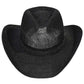 Black C.C Black Pearl Rhinestone Trim Cowboy Hat, get ready with this rhinestone cowboy hat to receive the best compliments on any special occasion. It looks so pretty, bright, and elegant on any special occasion. These cowboy hats are perfect for parties, Evenings, brides, bridal parties, and any other special occasion.