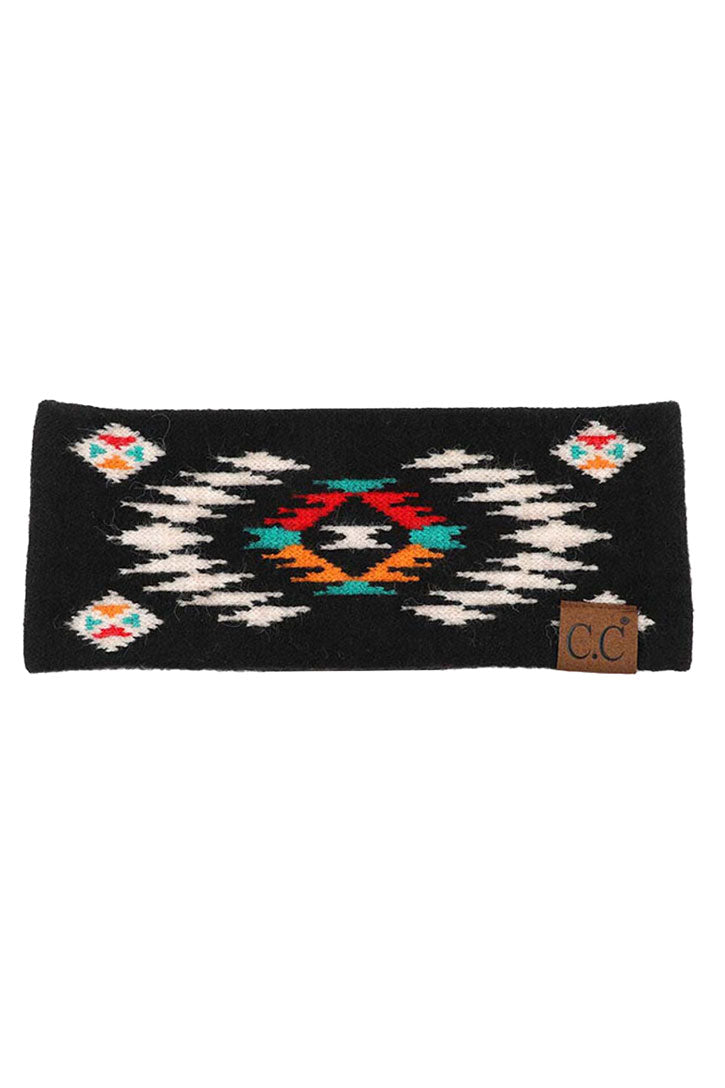 Black C.C Soft Aztec Pattern Headwrap, soft ear warmer will shield your ears from cold winter weather ensuring all day comfort, Cuff headwrap creates a cozy, trendy look, both comfy and fashionable with a pop of color. These are so soft and toasty you’ll want to wear them everywhere. Perfect for the cool winter weather warm in the cold climates and comfy cozy fit .Perfect Gift Birthday, Christmas, Stocking Stuffer, Secret Santa, Holiday, Anniversary, Valentine's Day, Loved One.