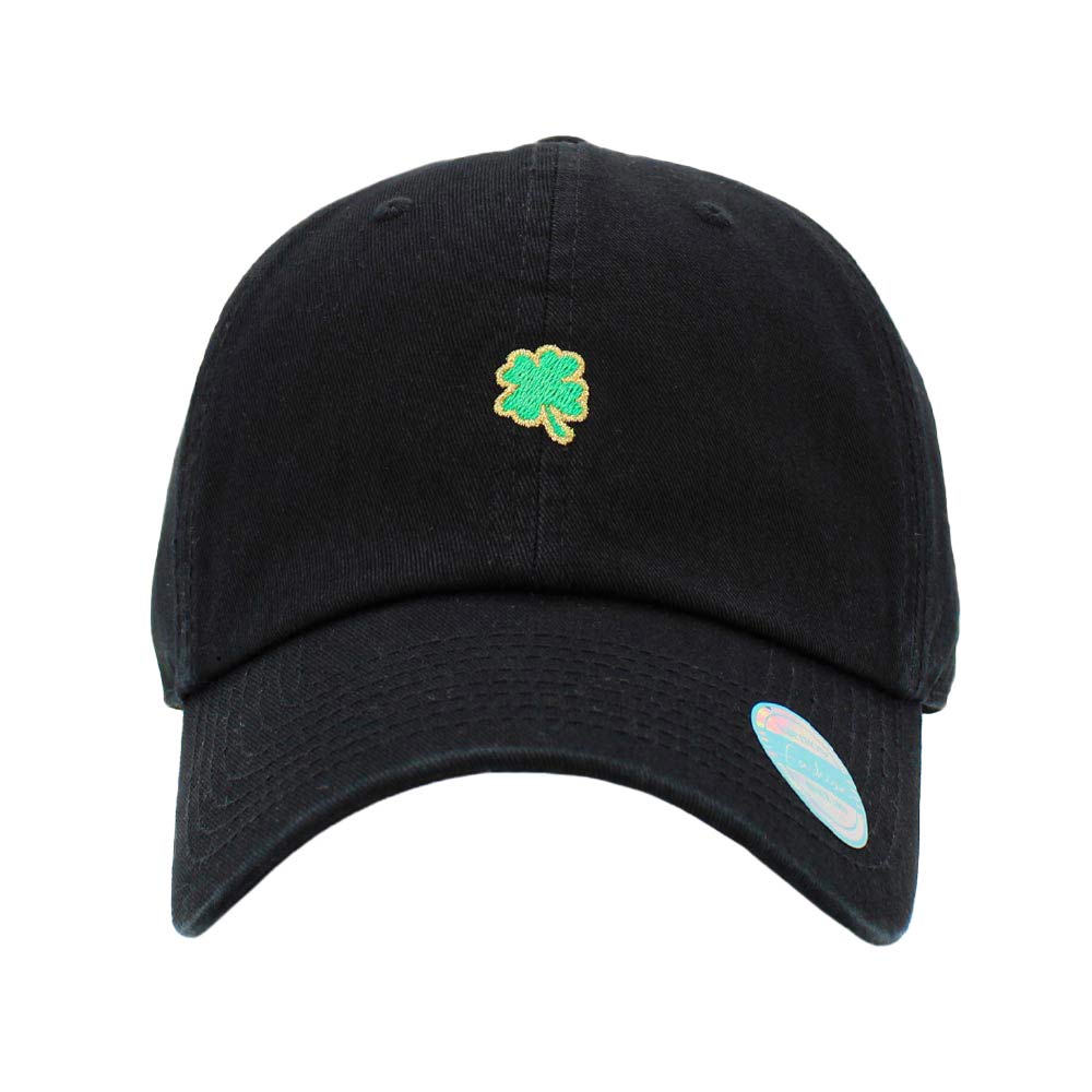 Black Clover Embroidered Baseball Cap, An awesome & cool colver-themed baseball cap that will not only save a bad hair day but also amps up your beauty to a greater extent on this St. Patrick's Day. This embroidered clover baseball cap is made for you to show off your trendy & perfect choice for St. Patrick's Day party. It's fully adjustable and easy to wear in the perfect style!