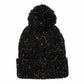 Black Confetti Diagonal Stripes Pompom Knit Beanie, awesome stripes design with yarn pompom makes it beautiful and keeps you standing out with perfect beauty. Wear throughout the winter and cold days to ensure absolute comfortability. Accessorize the fun way with this faux fur pom pom hat. Coordinate with any outfit to match the best with perfect warmth and coziness. It Comes in one size winter cap with a pom that fits most head sizes. Enjoy the winter in comfort with this Heart Beanie!