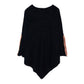 Black Fall Winter Sleeves Detailed Poncho, the perfect accessory, luxurious, trendy, super soft chic capelet, keeps you warm and toasty. You can throw it on over so many pieces elevating any casual outfit! Perfect Gift for Wife, Mom, Birthday, Holiday, Christmas, Anniversary, Fun Night Out