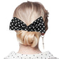 Black Flexible Red Polka Dot Patterned Deft Bun Maker Hair Band. Deft Bun Maker Hair Band making you feel extra glamorous. Push back your hair with this pretty Bun Maker Hair Band, add a pop of color to any plain outfit! Be ready to receive compliments. Be the ultimate trendsetter wearing this chic headband with all your stylish outfits!