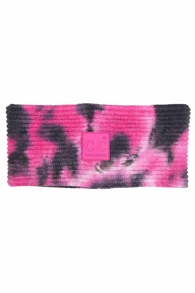 Black Hot Pink C.C Tie Dye Headband With Rubber Patch, extract your glamour with an awesome look. Push back your hair with this rubber patch headband to show you up in a stylish way. Spice up any plain outfit and be ready to receive compliments. Be the ultimate trendsetter wearing this chic headband with all your stylish outfits! It's perfect for covering up a bad hair day! A beautiful gift for the persons you care about the most, even yourself! Stay stylish.