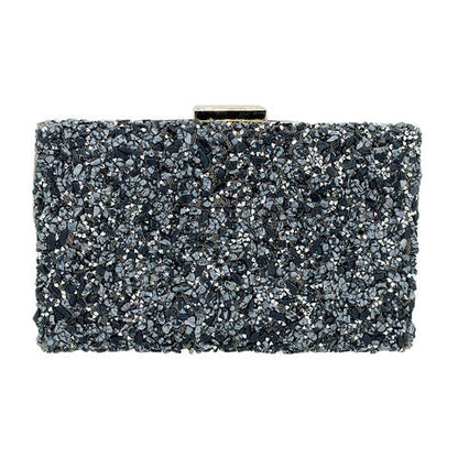 Black Mother of Pearl Cluster Clutch Crossbody Bag. Look like the ultimate fashionista when carrying this Crossbody bag, great for when you need something small to carry or drop in your bag. This Cocktail bag switch up your style. Perfect Birthday Gift, Anniversary Gift, Mother's Day Gift.