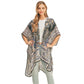 Black Patterned Cover Up Kimono Poncho, Absolutely fab for this summer & spring season to amp up your attire & make you comfortable in dressing up. These kimonos feature a beautiful pattern that is easy to pair with so many tops. 